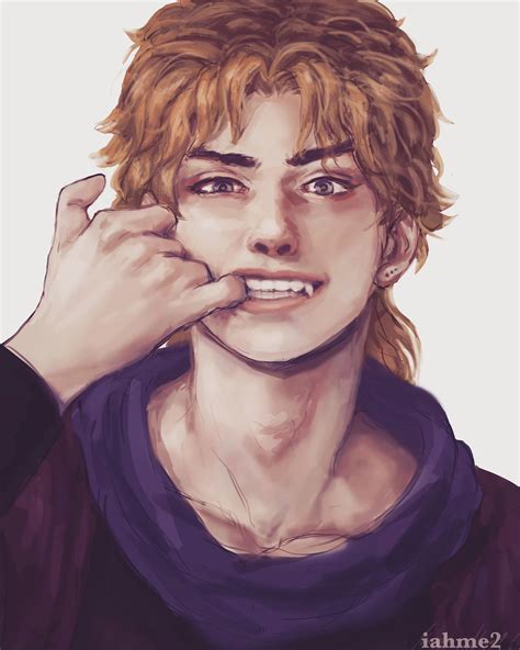 [Fanart] I did a portrait of Part 1 Dio showing off his fangs! (@iahme2 ...