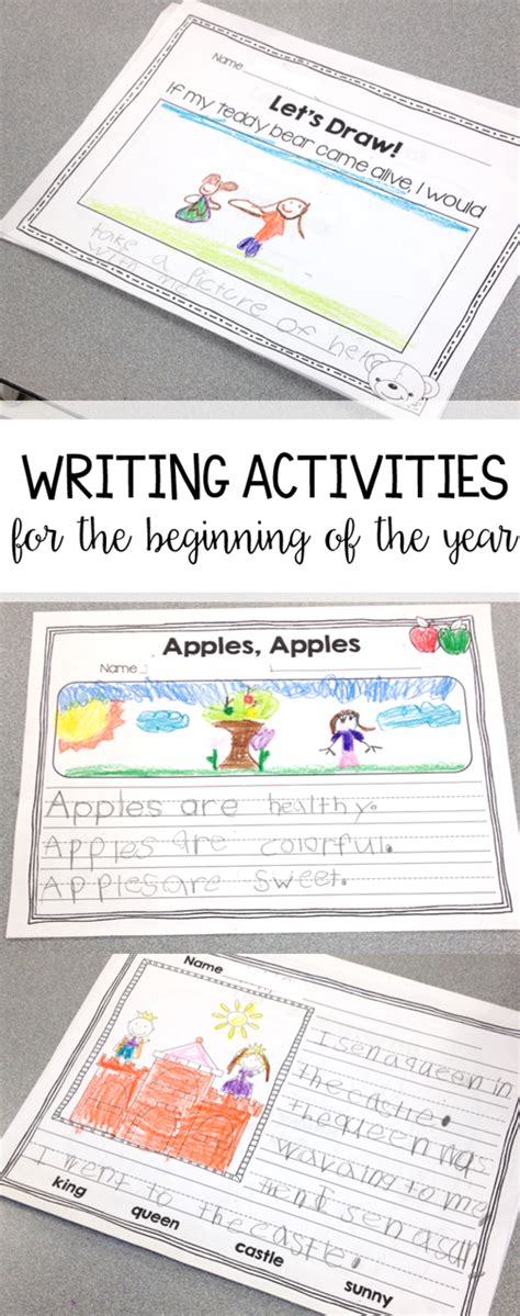 Kindergarten Writing Activities