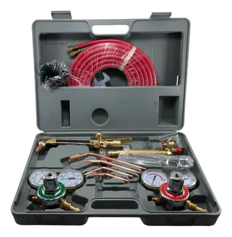 Equipo Profesional De Oxicorte Acetileno Gas 16pc En Estuche