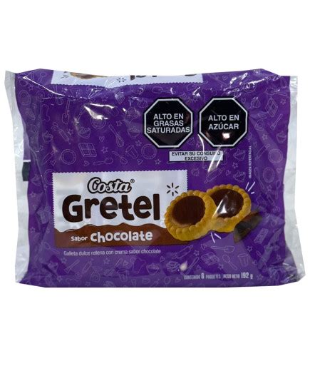 COSTA GALLETAS GRETEL X 192 GR SIX PACK CHOCOLATE