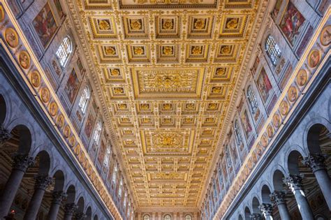 Roma The Papal Basilica Of Saint Paul Outside The Walls Stock Photo