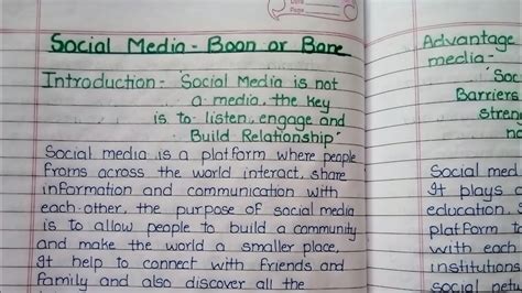 Essay On Social Media Boon Or Bane For Students Advantage Or