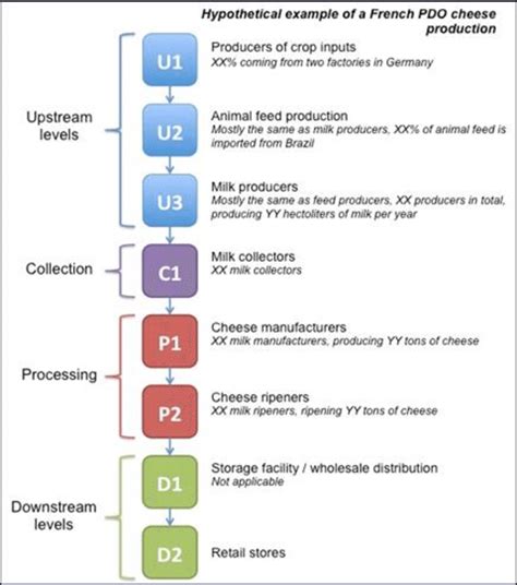 Template for the supply chain technical diagram The structure of the ...