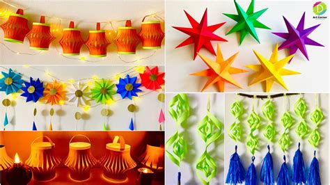 Diwali Decoration At Home Diwali Decoration Ideas 2020 4 Easy Paper Decoration Ideas For