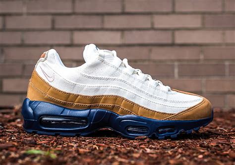 Nike Air Max 95 White Brown Canvas Leather Sneakerfiles