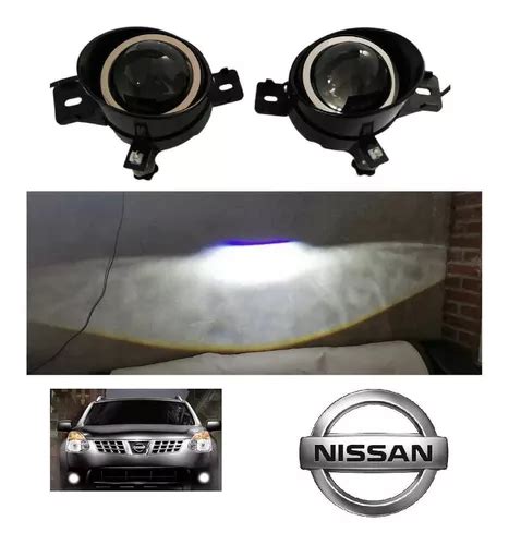 Par Faros Niebla Lupa Led Blanco Nissan March Env O Gratis