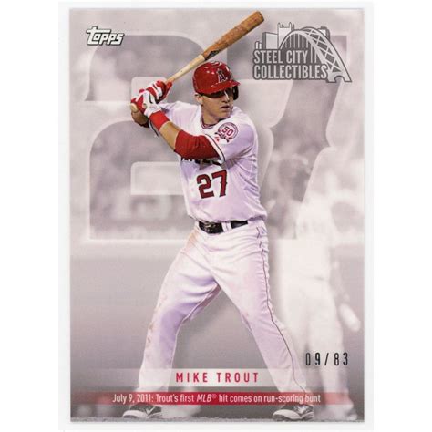 Mike Trout 2019 Topps Transcendent VIP Party On Demand No 1 9 83