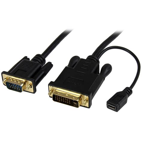 Amazon.com: 6 ft DVI to VGA Active Converter Cable – DVI-D to VGA ...