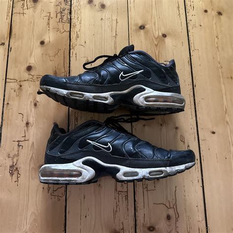 Nike TN black leather Size 11 Really beat up... - Depop