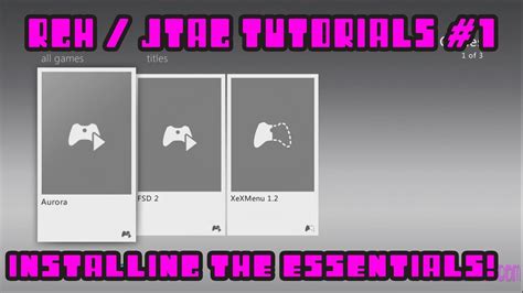 Rgh Jtag Tutorials 1 Installing Aurora Xexmenu Freestyle Dash