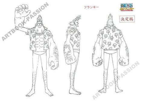 Franky One Piece Sheet Character Design Official Reference Settei One Piece Episodes Book