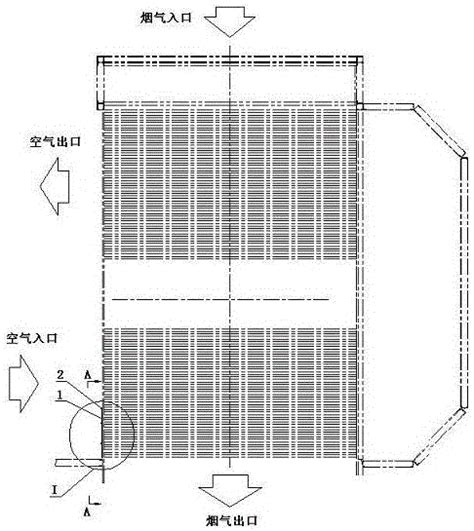 卧式空气预热器防腐蚀装置及防腐蚀方法与流程