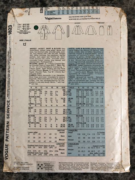 Vogue Individualist Sewing Pattern Tamotsu Misses Etsy