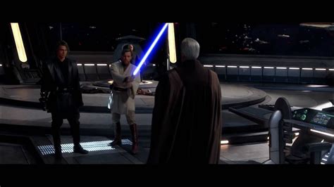 Hd 1080p Anakin Skywalker And Obi Wan Kenobi Vs Count Dooku Youtube