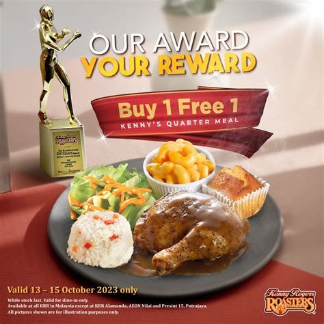 Kenny Rogers ROASTERS Buy 1 Free 1 – Metro Point Complex