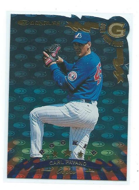 1998 Donruss Carl Pavano Rookie Gold Press Proof 345 Montreal Expos EBay