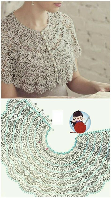 A Crocheted Top With An Image Of A Woman In The Background