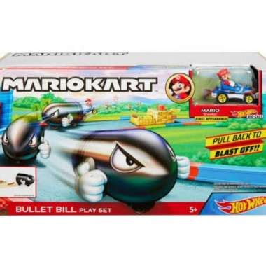 Jual Hot Wheels Mario Kart Bullet Bill Launcher Original Harga Termurah Mei Blibli