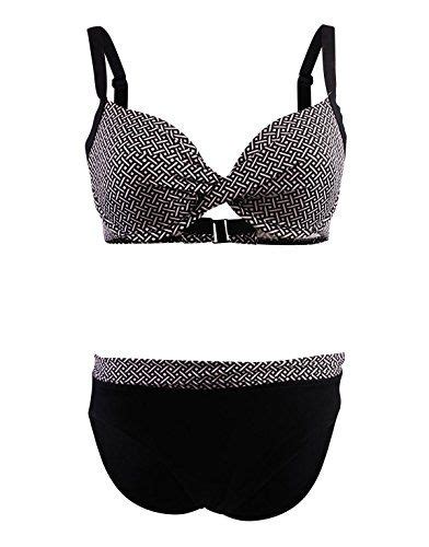 Lolita Angels Black Two Pieces Swimsuit Bikini Top Balconette Cups E