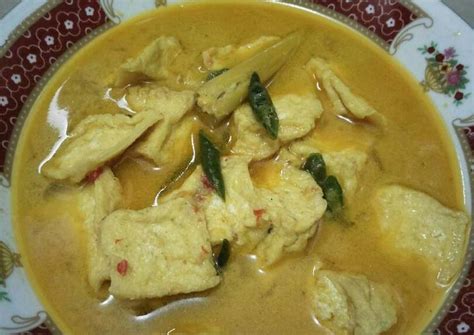 Resep Sayur Tahu Bumbu Kuning Santan Oleh Nina Nurmala Cookpad