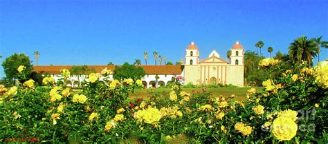 Rose Garden Santa Barbara Mission Photograph By Jerome Stumphauzer Pixels