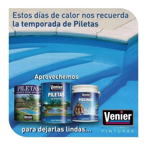 Venier Piscinas Agua Pintura Piletas Protec Superficie Lt Mercadolibre