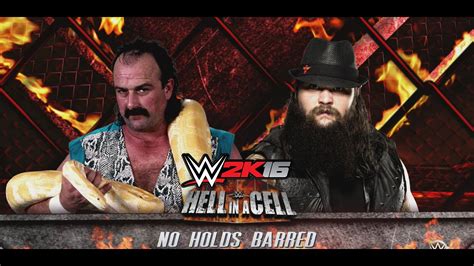 WWE Hell In A Cell Jake No Holds Barred Match Jake The Snake Vs Bray