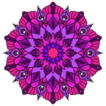 Colorful Mandala Henna Floral Design Mandala Henna Floral Png