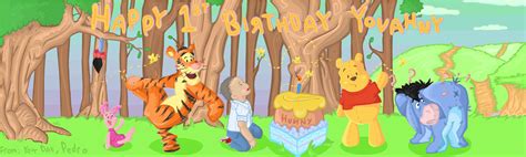 Winnie The Pooh Birthday Banner By Pj Graphix On Deviantart