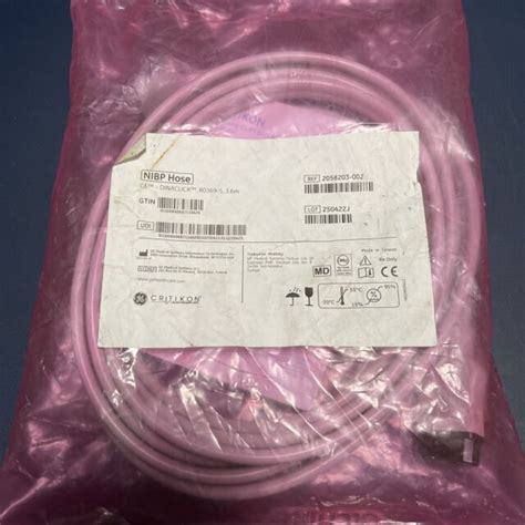 Buy Ge Critikon Nibp Hose Assembly Dinaclick 3 6m 2058203 002 Genuine