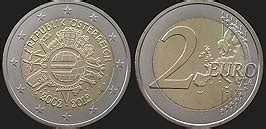 Coinz Eu Austriackie Monety Euro Eur Od Monety Austrii