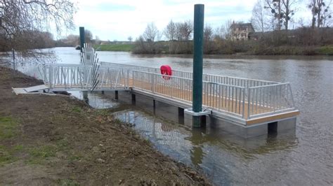 Ponton Et Passerelle Malicorne Sur Sarthe Pech Alu