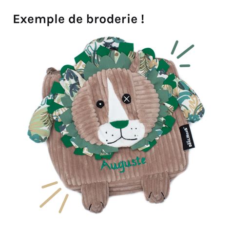 Sac Dos Velours Kezakos Le Ouistiti Brod Deglingos Broderie Sac