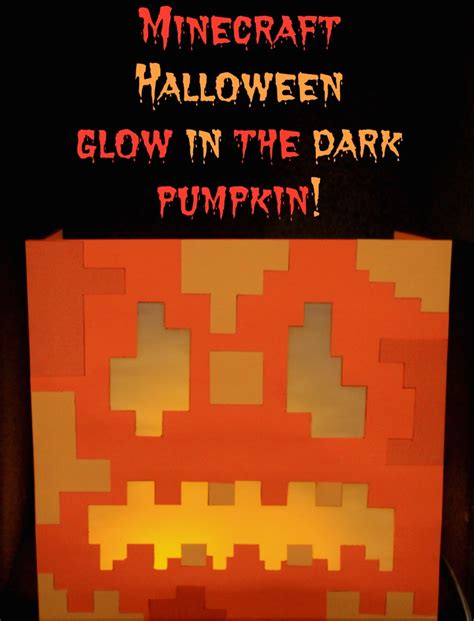 How To Make A Paper Minecraft Halloween Pumpkin For Kids