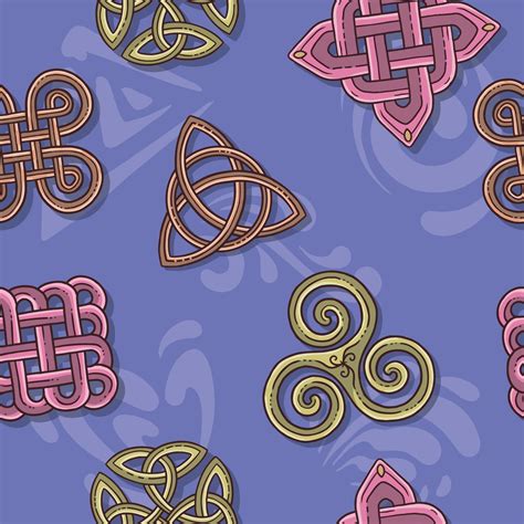 celtic knots seamless background illustration 11894560 Vector Art at ...