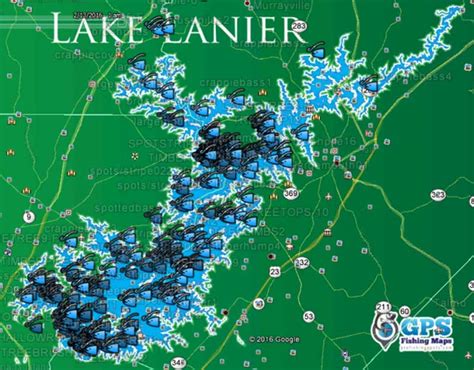 Lake Lanier Topographic Map - Corene Charlotte