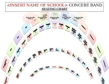 Concert Band Seating Chart (Editable) by The Band Man | TPT