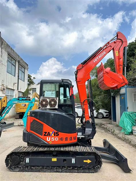 5 Ton Mini Excavator Used Hitachi Zx50 Original Construction Machinery ...
