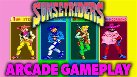 Sunset Riders Arcade 4k60fps Gameplay Youtube