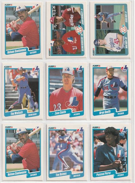 Fleer Baseball Montreal Expos Team Set Of Ebay