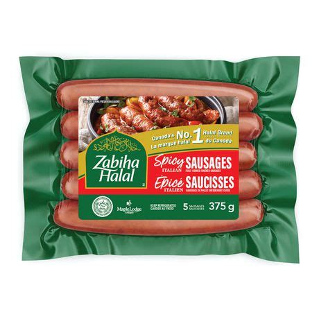 Zabiha Halal Fully Cooked Spicy Italian Chicken Sausages Halal