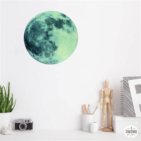 Luna Llena Fluorescente Vinilo Decorativo