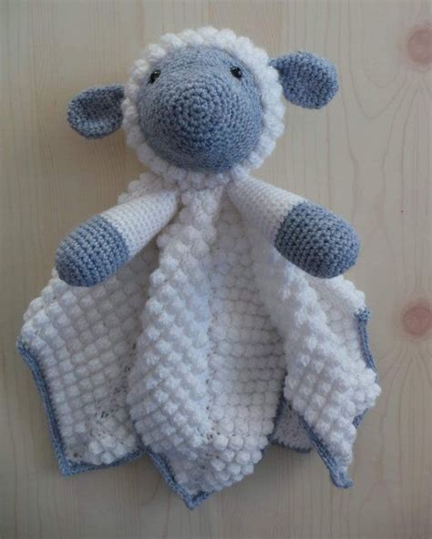 Liam The Lamb Baby Lovey Blanket Comforter Security Blanket Crochet