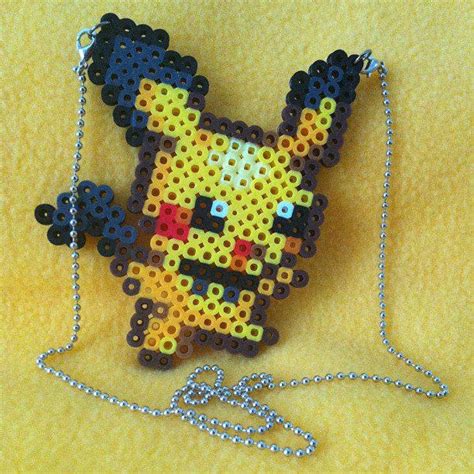 Pichu Perler Necklace By Nevermindnicholas On Deviantart