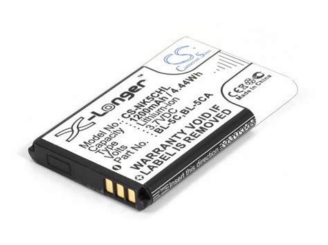 Аккумулятор для Nokia Bl 5c Bl 5ca Bl 5cb Bl 5cv 1200mah купить с доставкой по выгодным