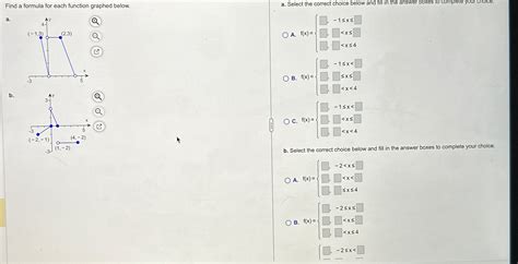 Solved Find A Formula For Each Function Graphed Chegg