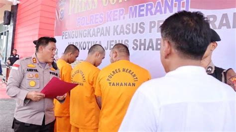 3 Sindikat Jaringan Narkotika Internasional Diringkus Di Selat Panjang