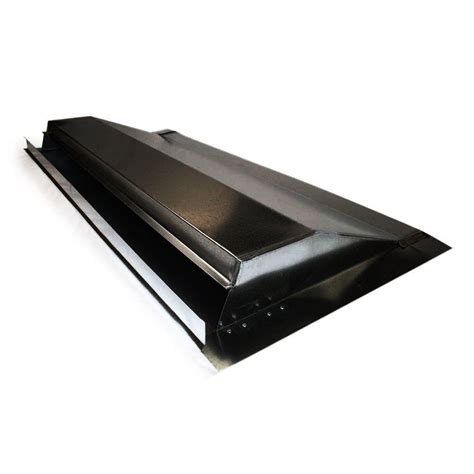 Gibraltar Building Products 4 Ft Galvanized Steel Off Ridge Vent In Black 63001 The Home Depot