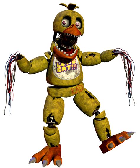 Withered Chica Render #2 by KingAngryDrake on DeviantArt 