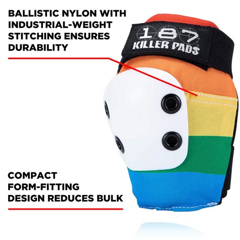 187 Killer Pads Slim Elbow Rainbow